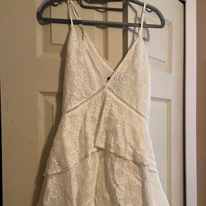 White, Short Dress Graduation